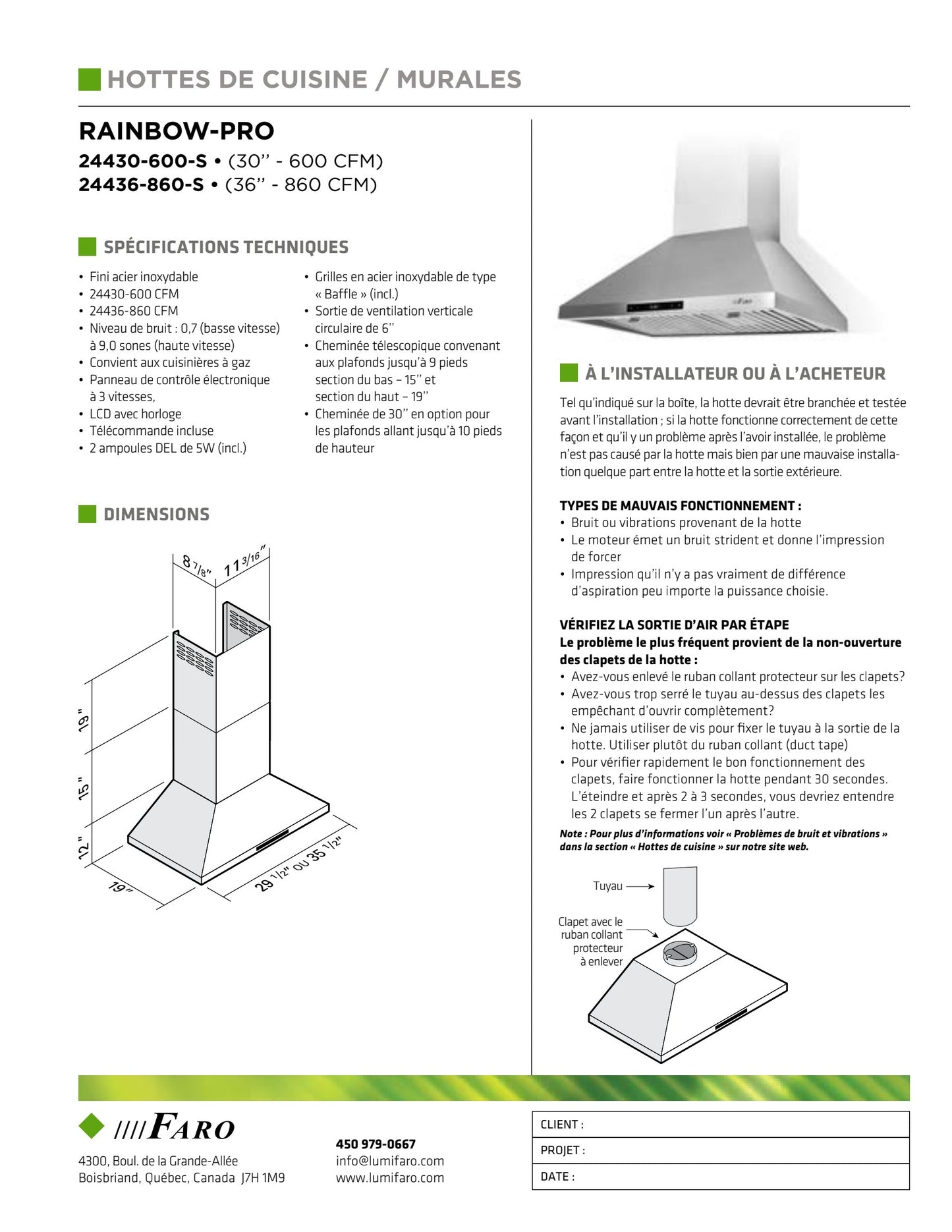 HOTTE RAINBOW-PRO 24430-600-S