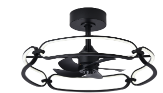 VENTILATEUR LED LIT0324BK-LED-3CCT