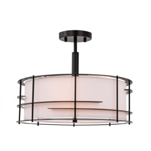 SEMI-FPLAFONNIER LITUP2742BK-WH