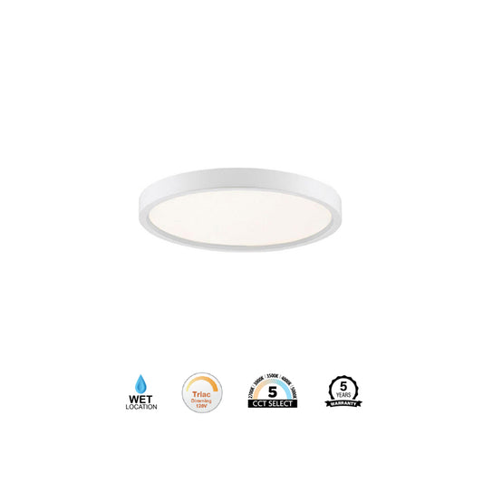 PLAFONNIER DISC-5-WH