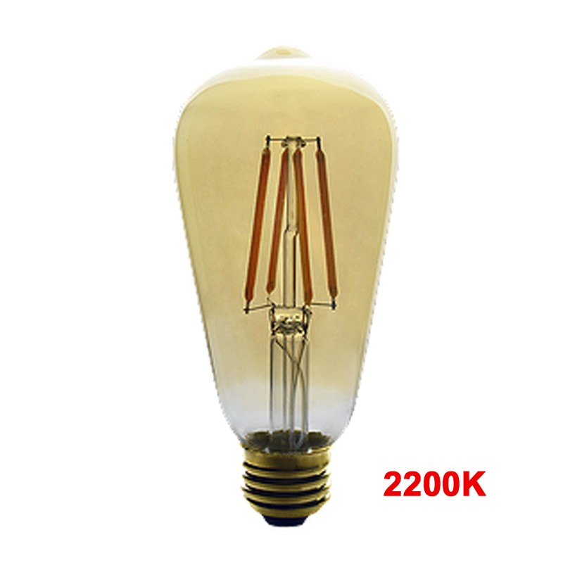 Ampoule DEL ST19 LED Vintage Ambrée 2200K